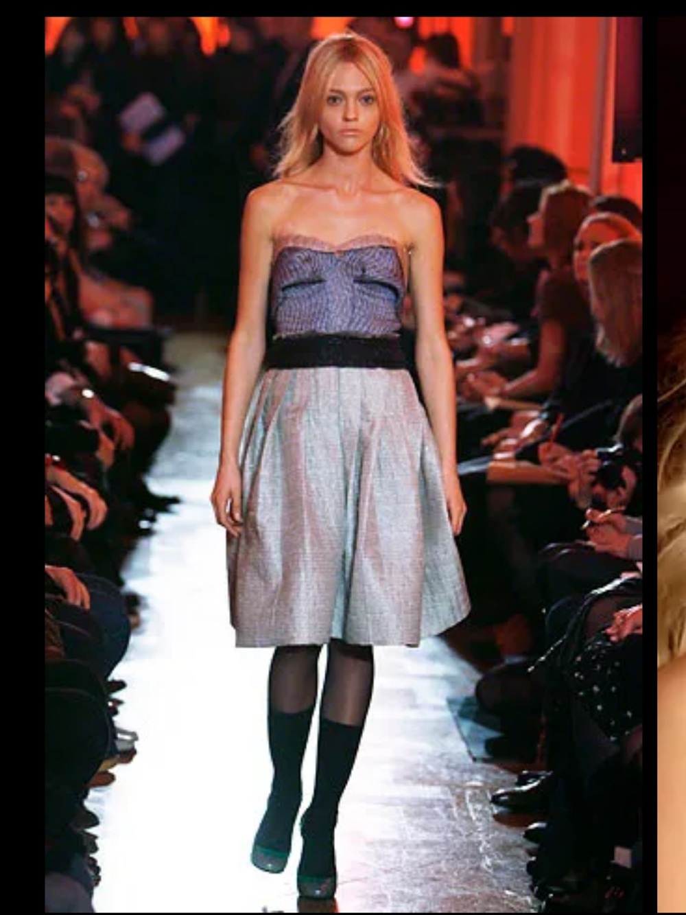 Miu Miu VTG Fall 07 Look #40 Strapless Silk-Blend Cocktail Dress, 38, EUC - Picture 9 of 16